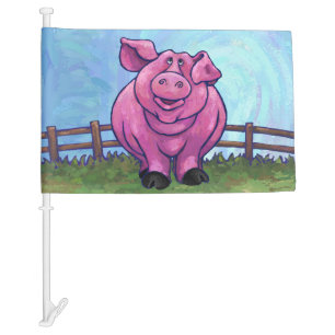 Pig Gifts & Accessories Car Flag