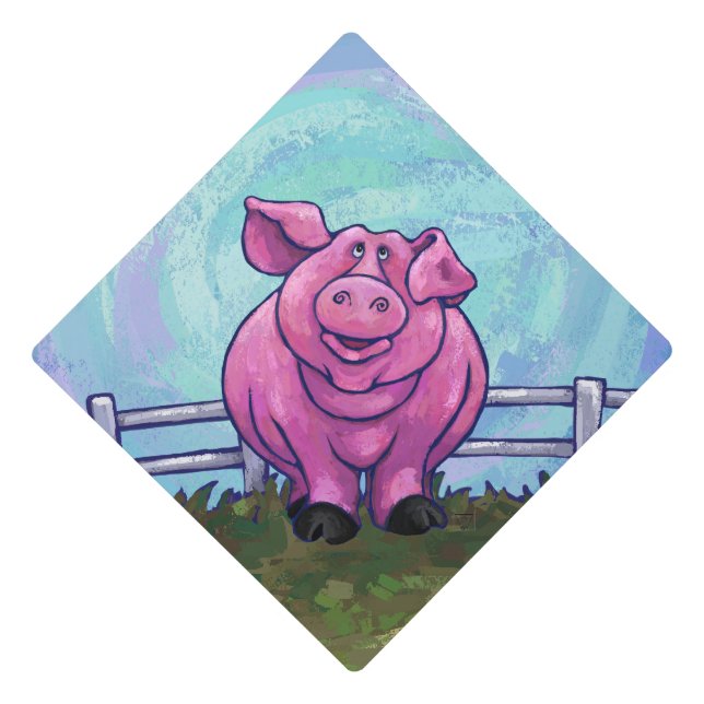 Pig Gifts & Accessories Graduation Cap Topper (Front)