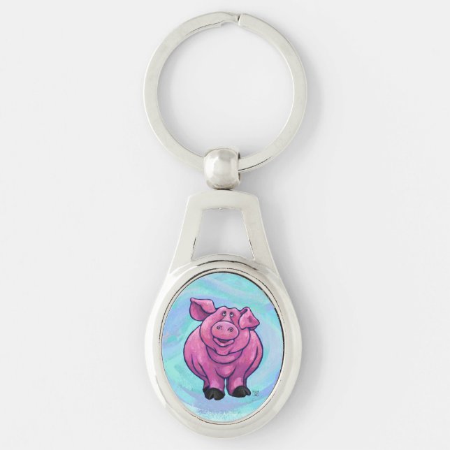 Pig Gifts & Accessories Keychain (Front)