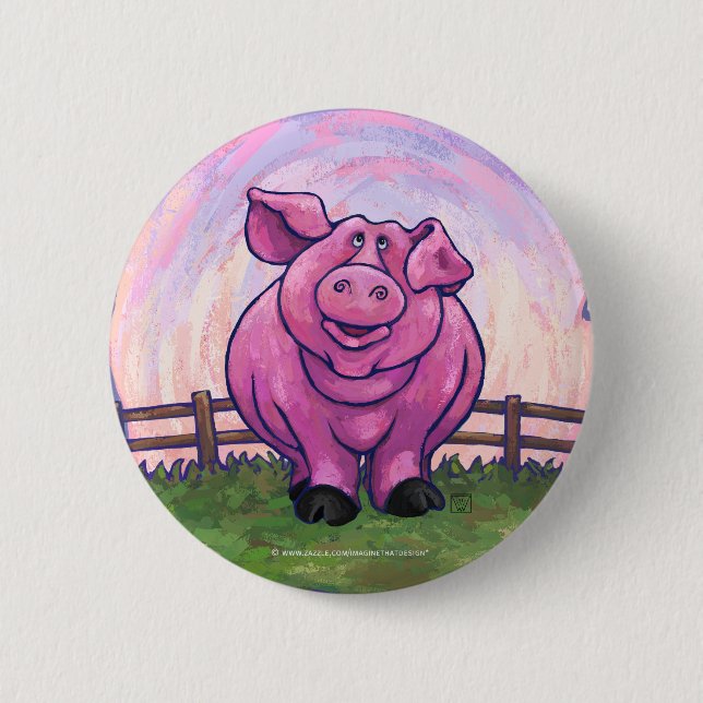Pig Gifts & Accessories Pinback Button (Front)