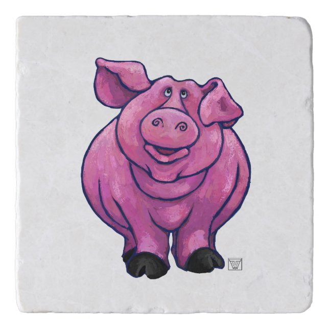 Pig Gifts & Accessories Trivet (Front)