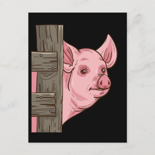 Pig Gifts For Pig Lovers Farmer Swine Women Pig Postcard