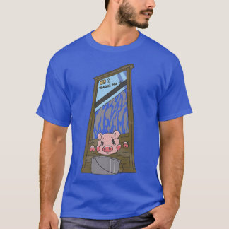 Pig Guilliotine Card Death Premium 4503  T-Shirt