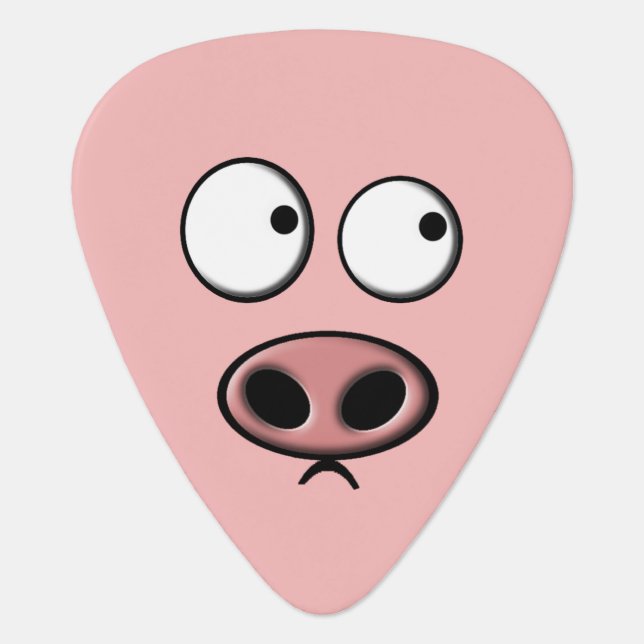 Pig Guitar Pick (Front)
