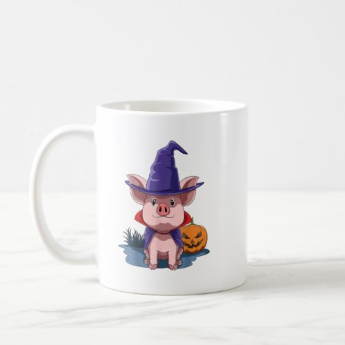 Pig Halloween Pig Lover Gift Pig Halloween Pumpkin Coffee Mug