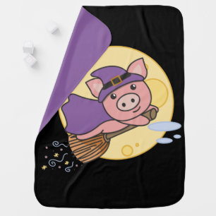 Pig Halloween Witch Kids Witches Costume Baby Blan Blanket