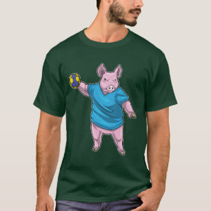 Pig Handball player Handball T-Shirt