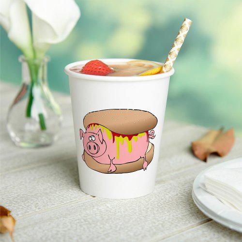 Pig Hot Dog Paper Cups