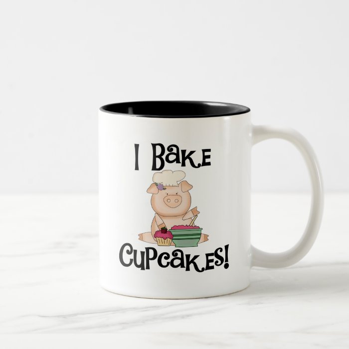 Pig I Bake Cupcakes Tshirts and Gifts Coffee Mugs