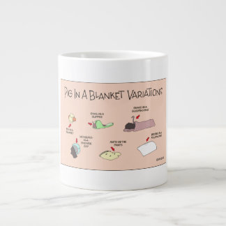 Pig in a blanket giant coffee mug