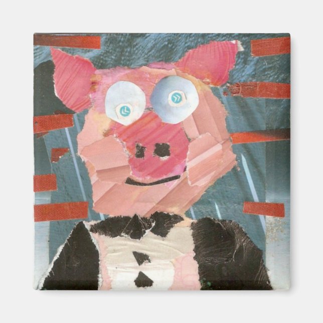 Pig in a Tux Magnet (Front)