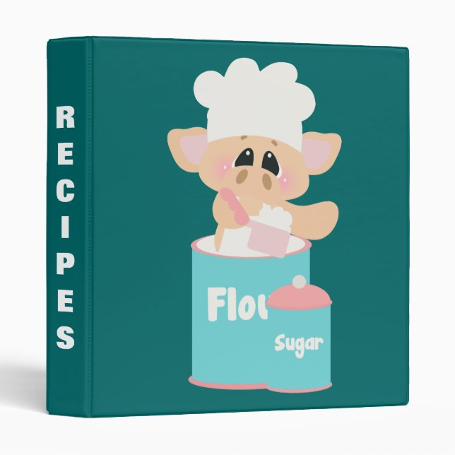 Pig In Flour Baking Recipe Binder (Front/Spine)