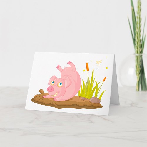 Pig In The Mud Card