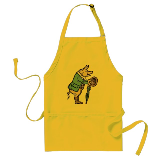 Pig Jacket Piggy Cute Formal Antique Adult Apron (Front)