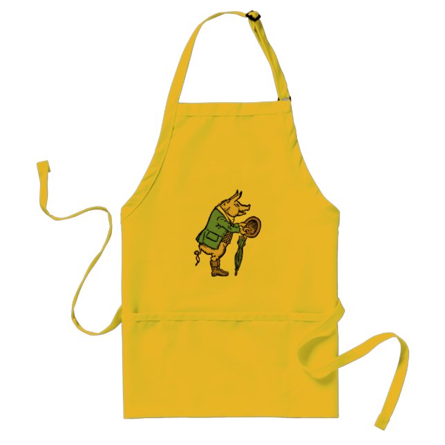 Pig Jacket Piggy Cute Formal Antique Adult Apron (Front)