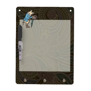 Pig Jacket Piggy Cute Formal Antique Dry-Erase Board