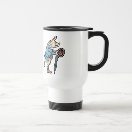 Pig Jacket Piggy Cute Formal Antique Travel Mug