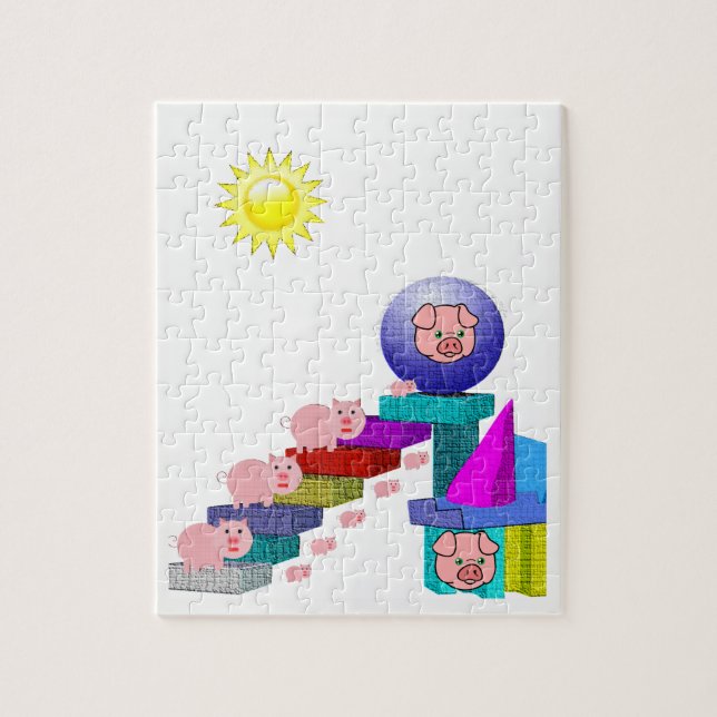 Pig Jigsaw Puzzle (Vertical)