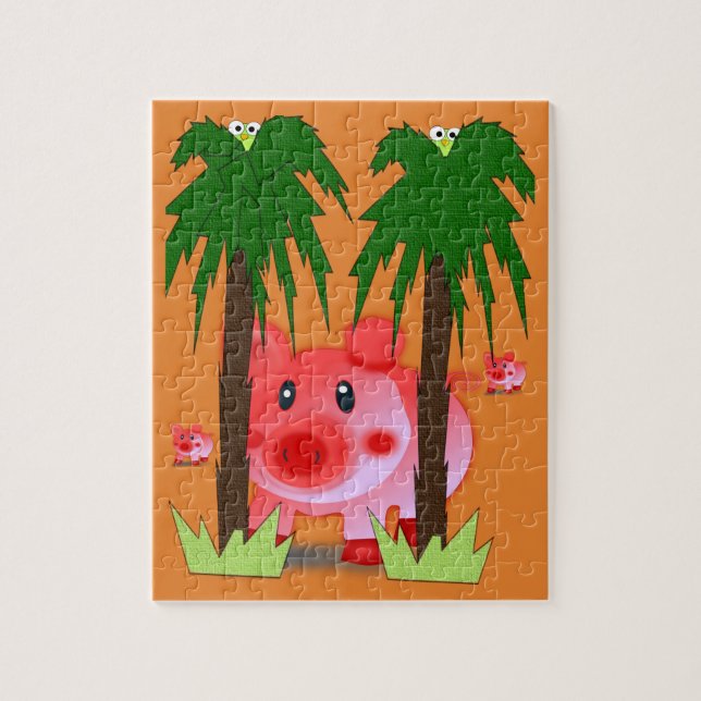 Pig Jigsaw Puzzle (Vertical)