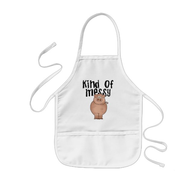 Pig Kind of Messy TShirts and Gifts Kids' Apron (Front)