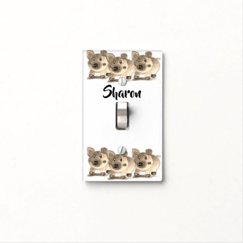 Pig Light Switch Cover