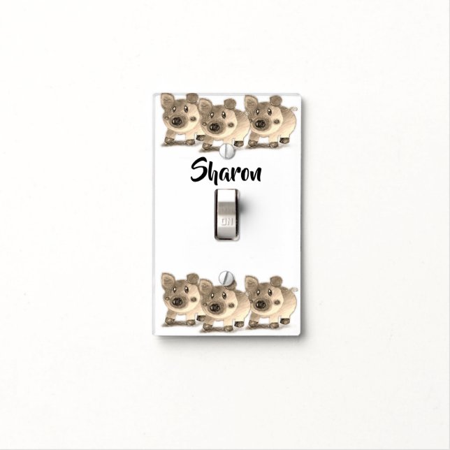 Pig Light Switch Cover (In Situ)