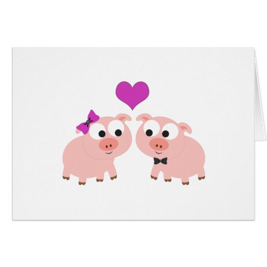 Pig love cards (Front Horizontal)