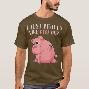 Pig Lover Farmer Farm Animal Cute Piglet Funny Pig T-Shirt