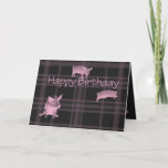 Pig Lovers Birthday Card at Zazzle