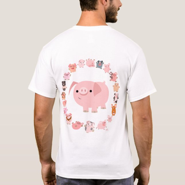 Pig Mandala T-shirt (design on the back) (Back)