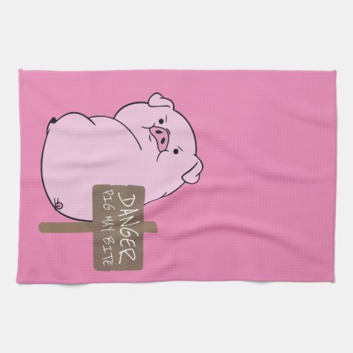 Pig May Bite TeaTowels Kitchen Towel