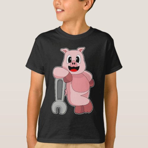 Pig Mechanic Wrench T_Shirt