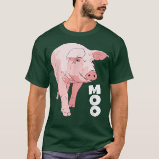 Pig Moo Funny Cow4590  T-Shirt