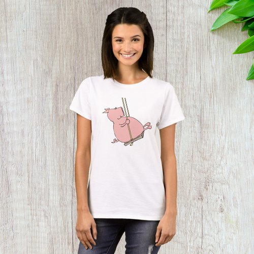Pig On A Swing T_Shirt