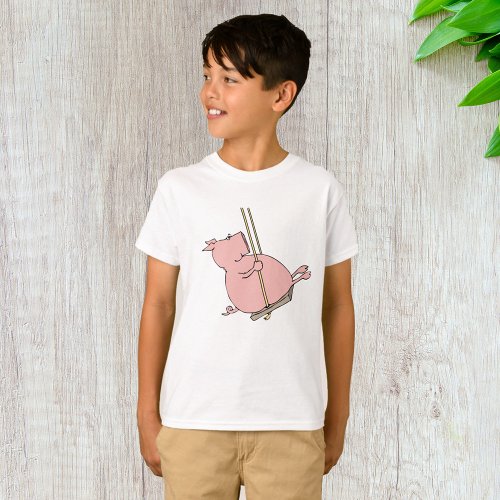 Pig On A Swing T_Shirt