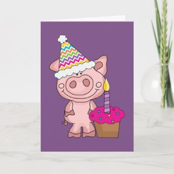 Pig Out Birthday Card by ThePigPen at Zazzle