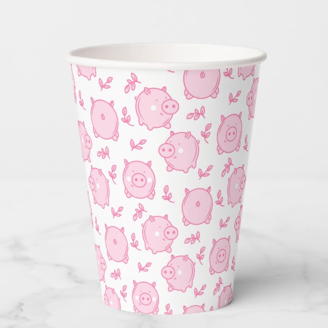 Pig  paper cups (Front)