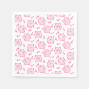 Pig Paper Napkins, Farm Animal Party Supplies Napkins