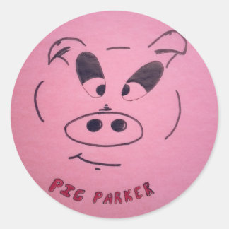 Pig Parker Stickers (Sheets of 6 or 20)