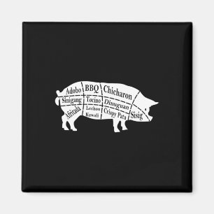 Pig Parts Filipino Food Bbq Pinoy Adobo Funny Pork Magnet