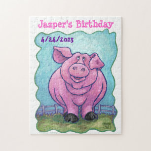 Pig Party Center Jigsaw Puzzle