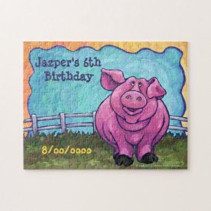 Pig Party Center Jigsaw Puzzle