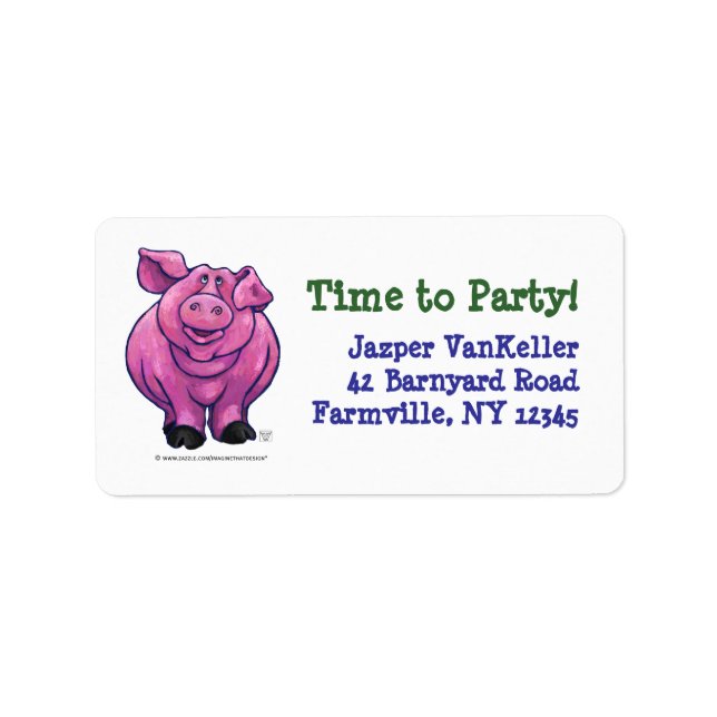 Pig Party Center Label (Front)