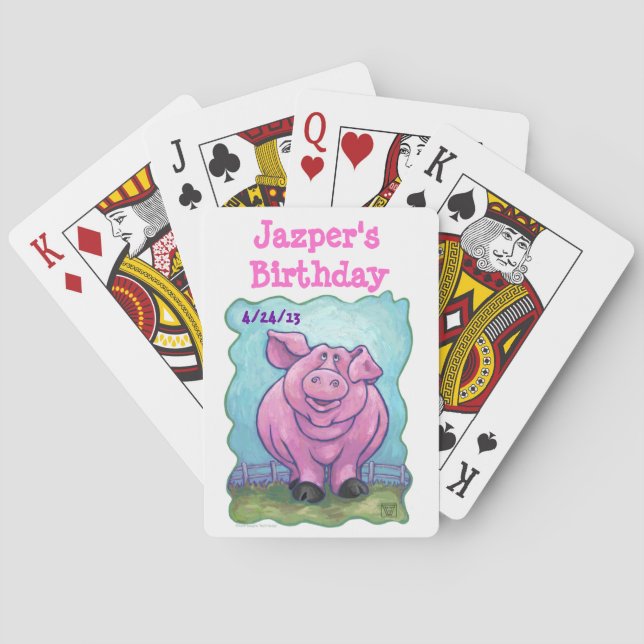 Pig Party Center Poker Cards (Back)