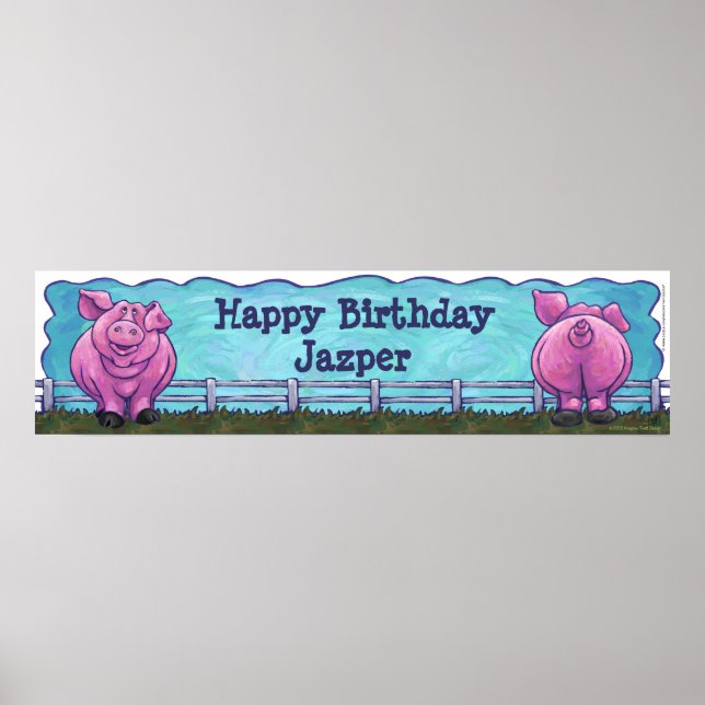 Pig Party Center Poster (Front)