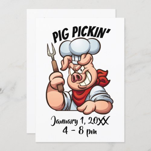 PIG PICKIN Invitation