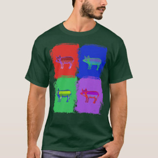 pig pigs Pop art Premium  T-Shirt