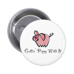 Cute Pot Belly Pig Button | Zazzle