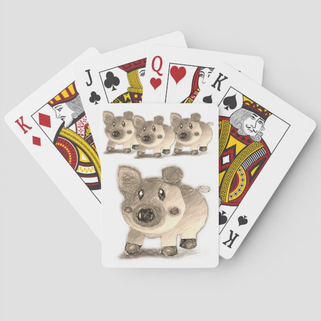 Pig Playing Card Deck (Back)