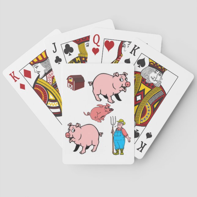 Pig Playing Card Deck (Back)